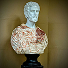 imagem do produto Busto Cosme I de M�dici M�rmore Rosso 80cm - BMP082C