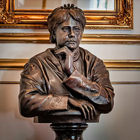imagem de Busto de Bronze Helena Blavatsky 90cm BBZ076 Escultura Artística Monumental 