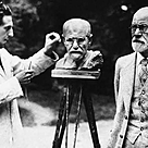 imagem do produto Busto de Bronze Sigmund Freud 60cm BBZ077 Escultura Art�stica Personalidade Hist�rica 