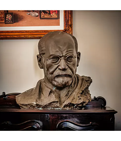 imagem de Busto de Bronze Sigmund Freud 60cm | Escultura Artística Personalidade Histórica BBZ077
