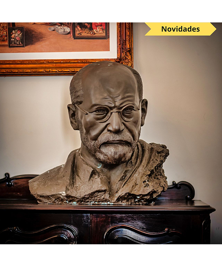 imagem do produto Busto de Bronze Sigmund Freud 60cm | Escultura Art�stica Personalidade Hist�rica BBZ077