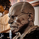 imagem do produto Busto de Bronze Sigmund Freud 60cm | Escultura Art�stica Personalidade Hist�rica BBZ077
