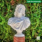 imagem do produto Busto de Jesus Cristo em M�rmore Branco 79cm BMP061 Escultura Sacra Sofisticada