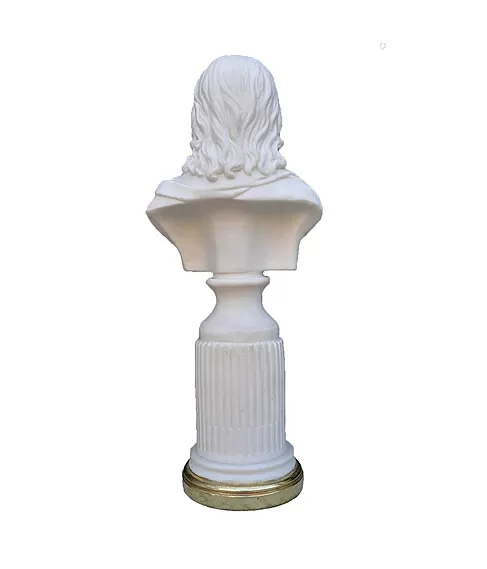 imagem de Busto Decorativo de Jesus com Base Dourada Médio 35cm - BML001