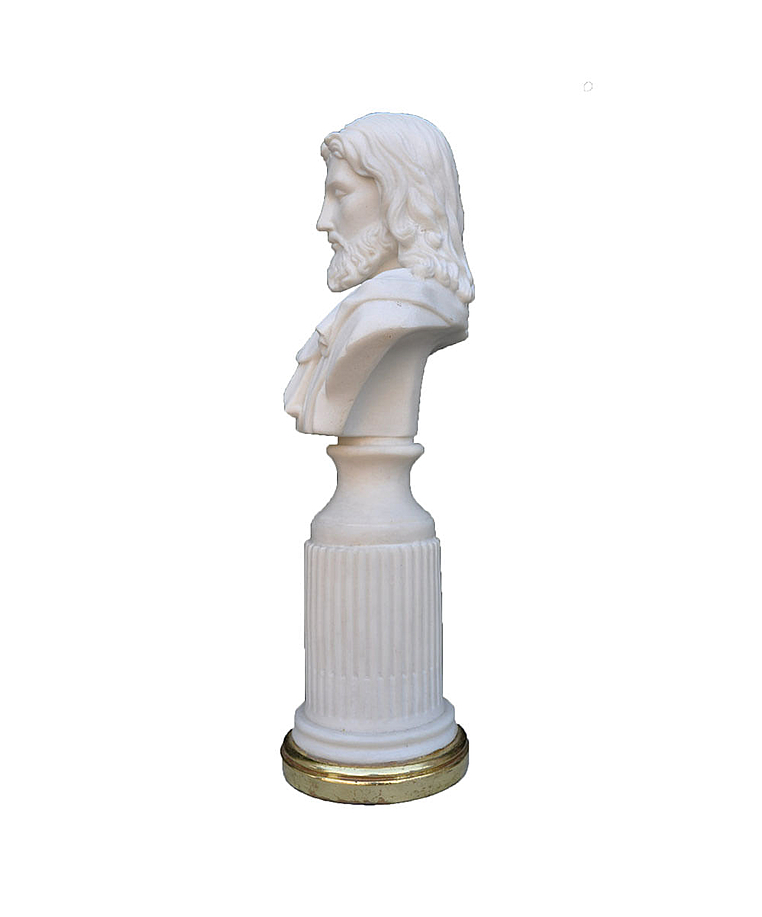 imagem do produto Busto Decorativo de Jesus com Base Dourada M�dio 35cm - BML001