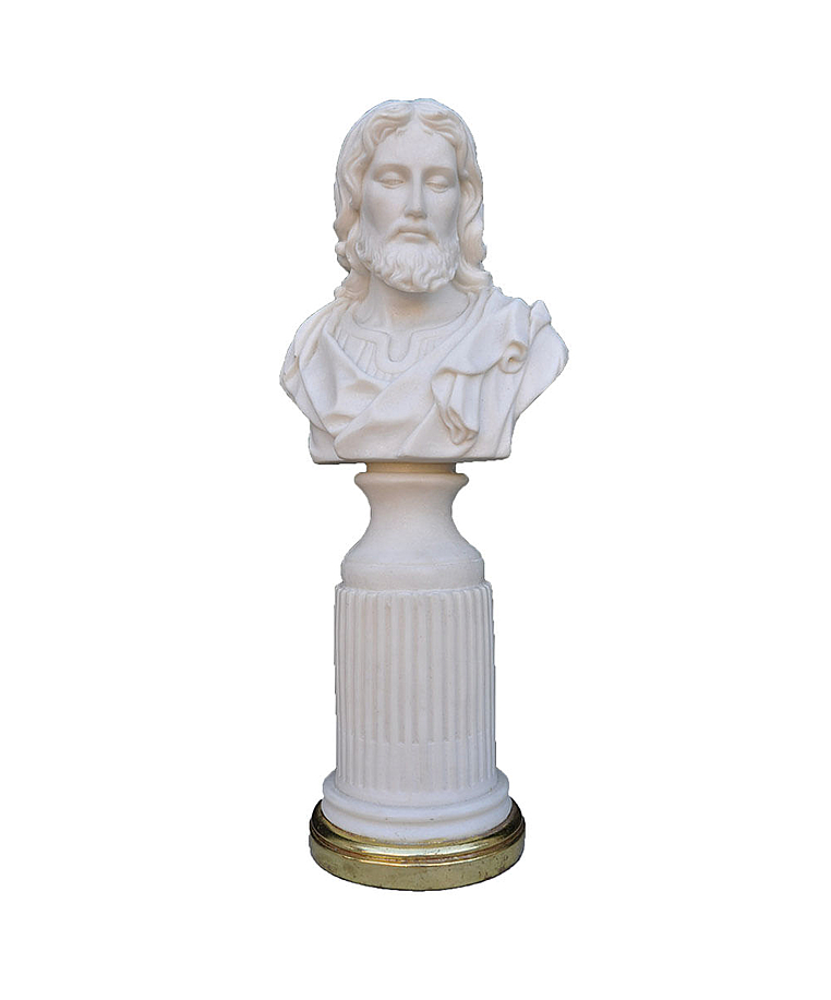 imagem do produto Busto Decorativo de Jesus com Base Dourada M�dio 35cm - BML001