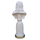 imagem do produto Busto Decorativo de Jesus com Base Dourada M�dio 35cm - BML001