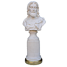 imagem do produto Busto Decorativo de Jesus com Base Dourada M�dio 35cm - BML001