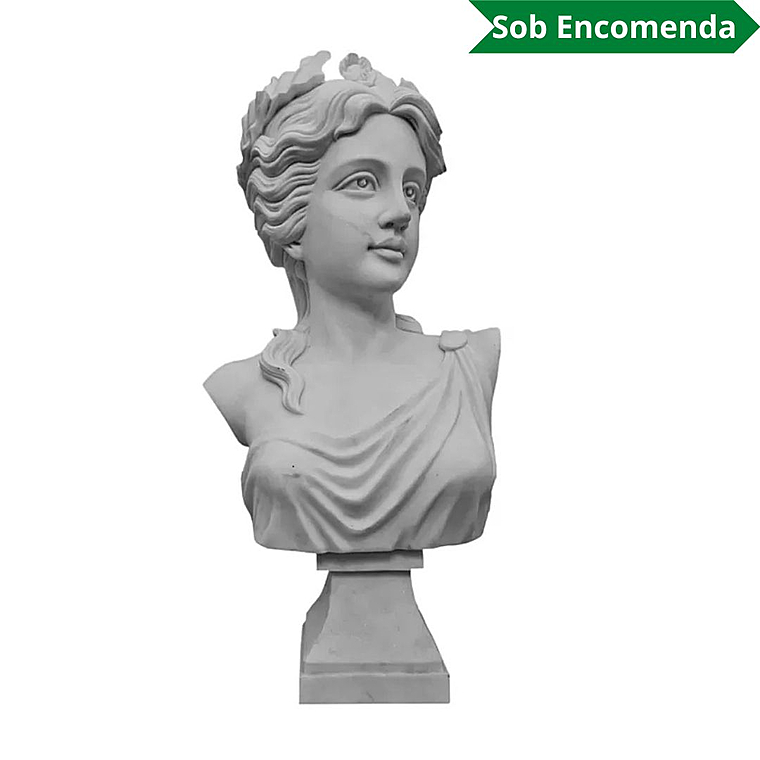imagem do produto Busto Deusa Dem�ter em M�rmore 60cm BMP018 Mitologia e Eleg�ncia Cl�ssica