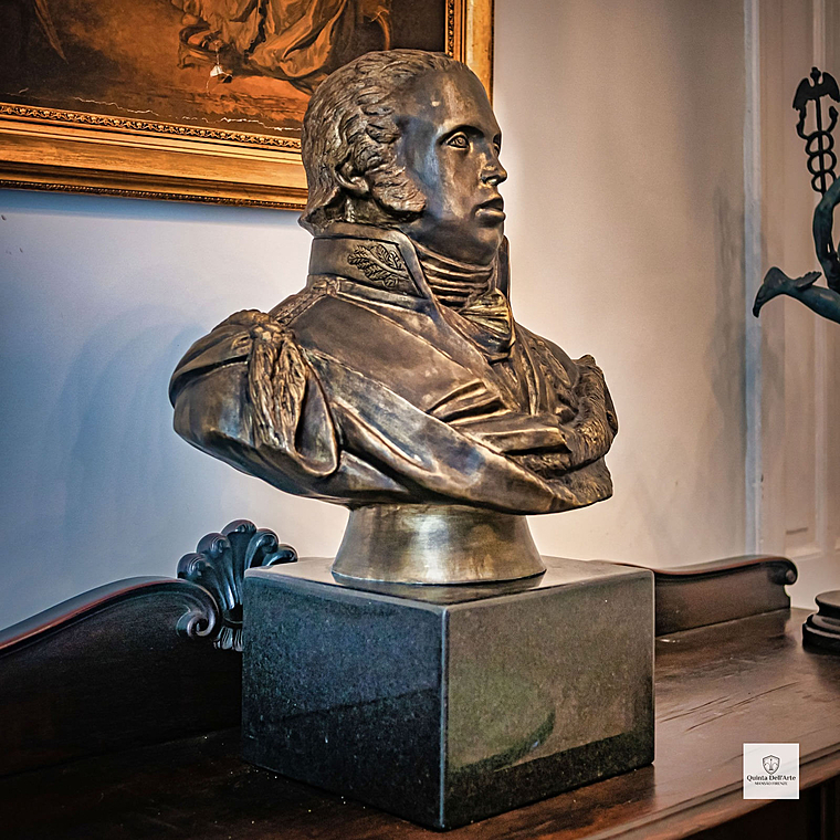 imagem do produto Busto Dom Jo�o VI em Bronze 74cm BBZ047 Escultura Cl�ssica com Base em M�rmore