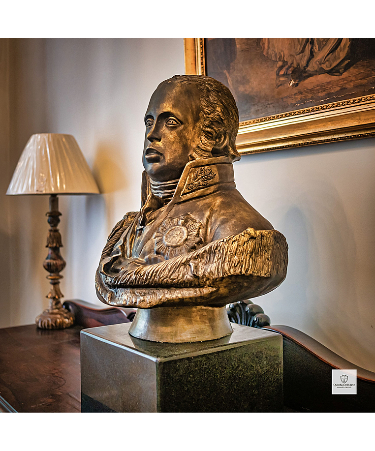 imagem do produto Busto Dom Jo�o VI em Bronze 74cm BBZ047 %u2013 Escultura Cl�ssica com Base em M�rmore