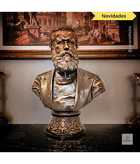 imagem de Busto Dom Pedro II em Bronze 70cm - BBZ085