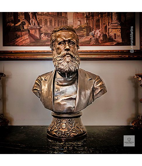 imagem de Busto Dom Pedro II em Bronze 70cm - BBZ085