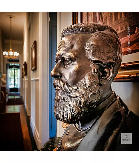 imagem de Busto Dom Pedro II em Bronze 70cm BBZ085 | Escultura Imperial Quinta DellArte