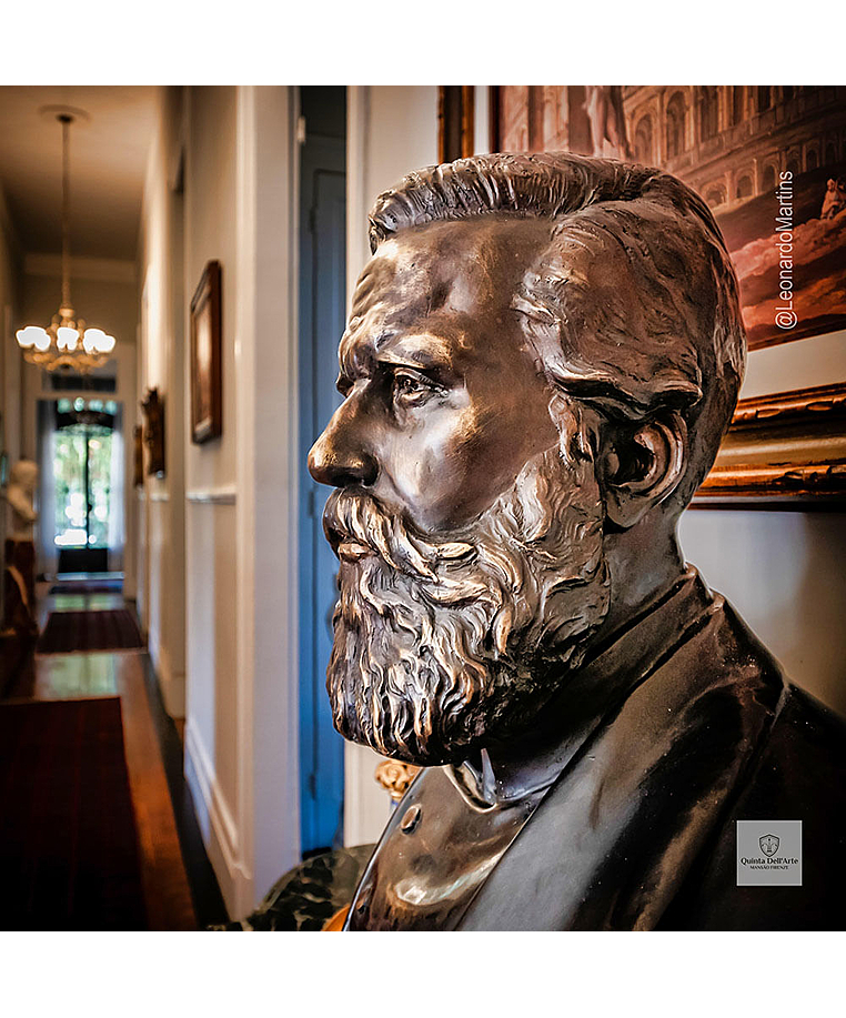 imagem do produto Busto Dom Pedro II em Bronze 70cm BBZ085 | Escultura Imperial Quinta DellArte
