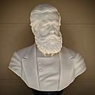 imagem do produto Busto Dom Pedro II em M�rmore Branco 70cm BMP084 Hist�ria e Eleg�ncia