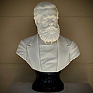 imagem do produto Busto Dom Pedro II M�rmore Branco 70cm - BMP084