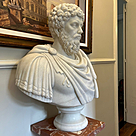 imagem do produto Busto em M�rmore Branco Marco Aur�lio 80cm - BMP047