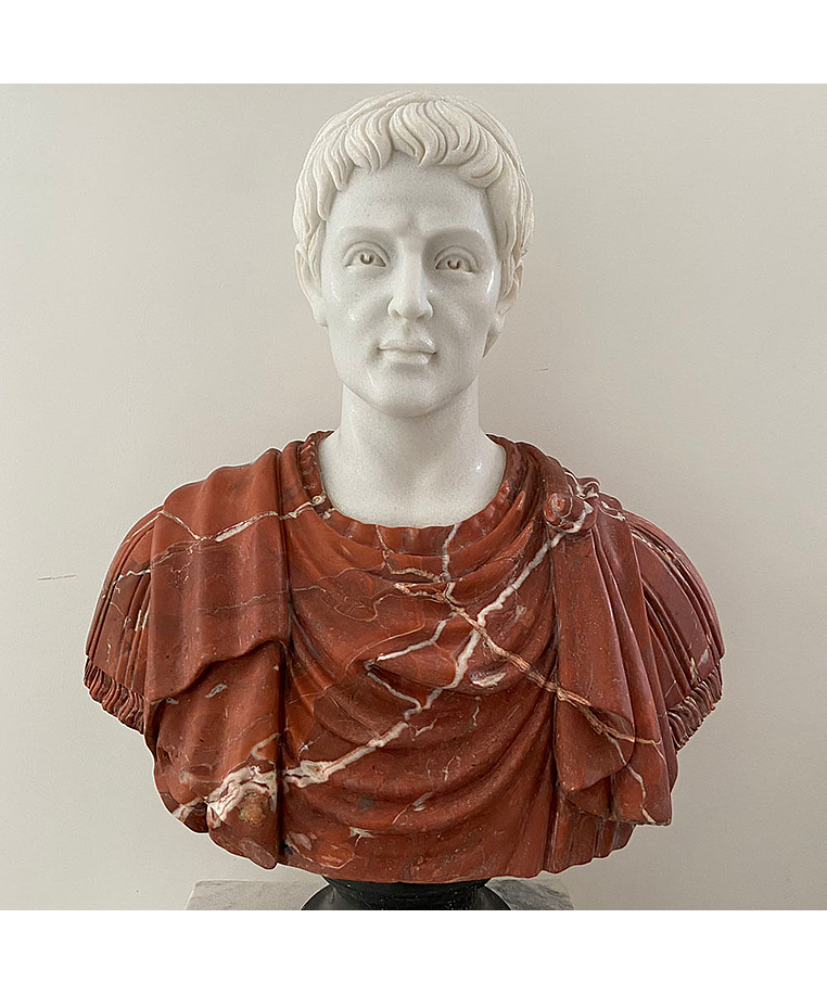 imagem do produto Busto em M�rmore Caio J�lio C�sar 80cm BMP044 Escultura Cl�ssica de Luxo