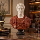 imagem do produto Busto em M�rmore Caio J�lio C�sar 80cm BMP044 Escultura Cl�ssica de Luxo