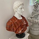 imagem do produto Busto em M�rmore Caio J�lio C�sar 80cm BMP044 Escultura Cl�ssica de Luxo