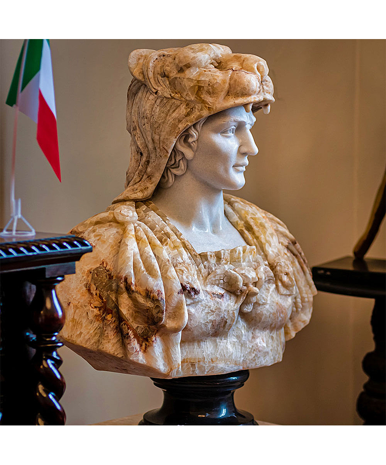 imagem do produto Busto em M�rmore de H�rcules V 80cm - BMP039