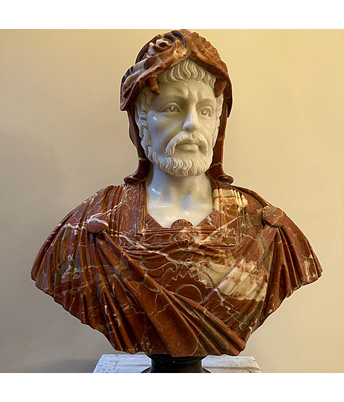 imagem de Busto em Mrmore de Hrcules VIII 77cm - BMP046
