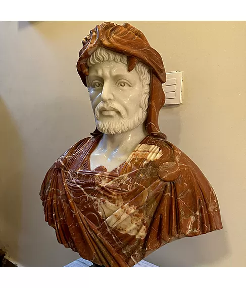 imagem de Busto em Mármore de Hércules VIII 77cm - BMP046