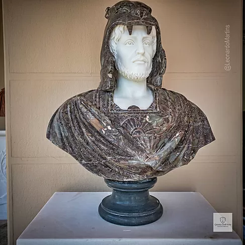 imagem de Busto em Mármore Hércules VII 83cm BMP043  Escultura Clássica de Alto Padrão