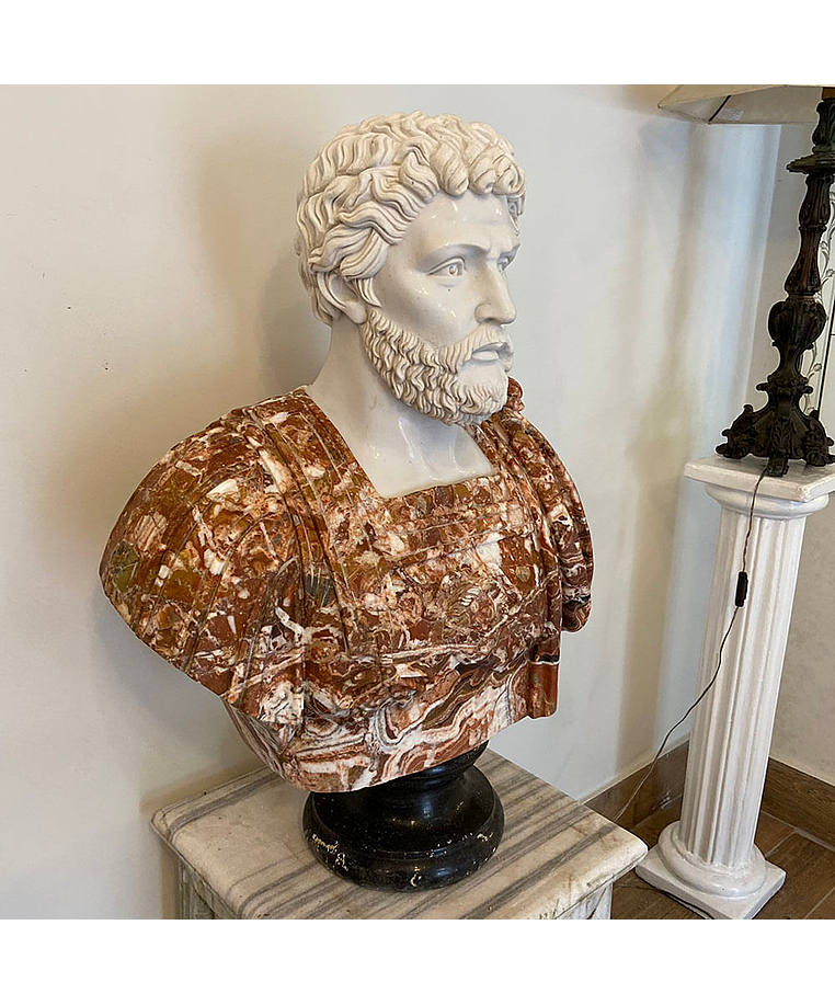 imagem do produto Busto em M�rmore Imperador Romano II 83cm - BMP041