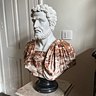 imagem do produto Busto em M�rmore Soldado Romano II 81cm - BMP038