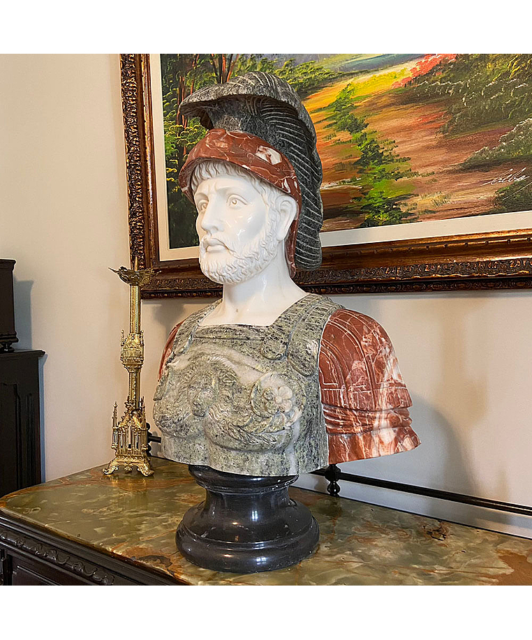 imagem do produto Busto em M�rmore Soldado Romano III 81cm - BMP040