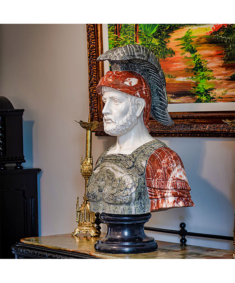 imagem do produto Busto em M�rmore Soldado Romano III 81cm - BMP040