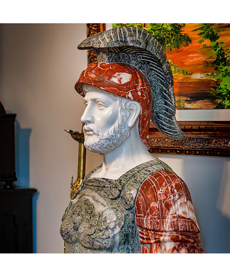 imagem do produto Busto em M�rmore Soldado Romano III 81cm - BMP040