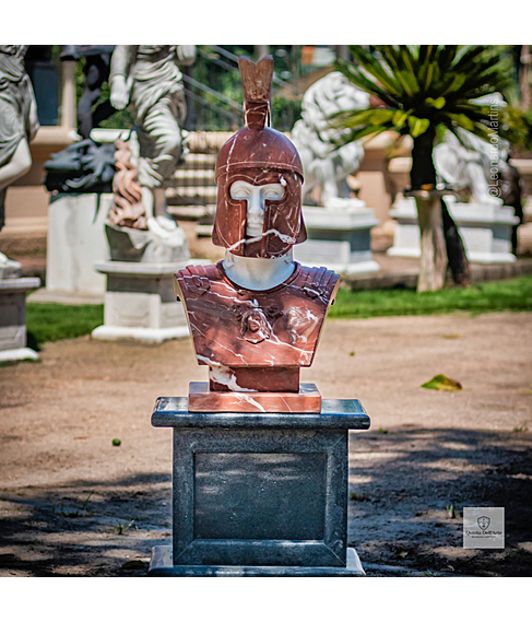 imagem de Busto Espartano Mrmore 82cm - BMP074