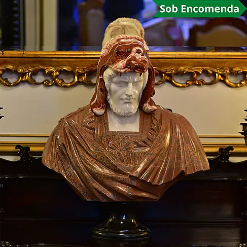 imagem de Busto Hércules A 80cm BMP019 Força e Mitologia Clássica