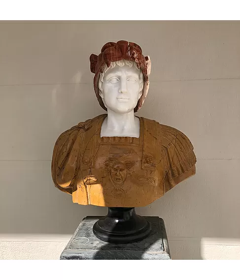 imagem de Busto Hércules B 75cm BMP020 Força e Imponência Clássica