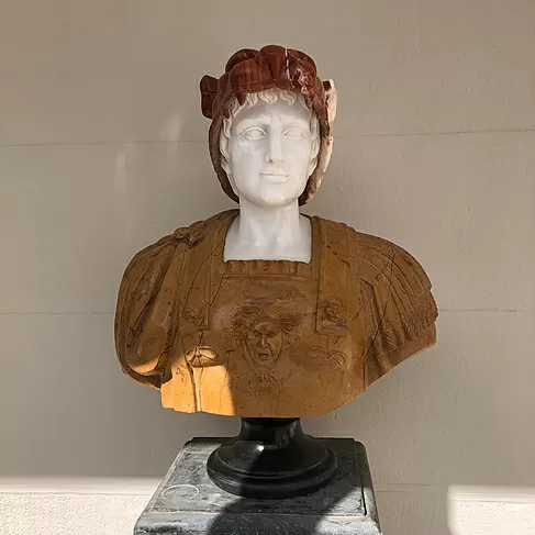 imagem de Busto Hércules B 75cm BMP020 Força e Imponência Clássica