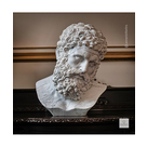 imagem do produto Busto H�rcules em M�rmore Carrara 50cm BMP081C For�a Cl�ssica