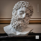 imagem do produto Busto H�rcules em M�rmore Carrara 50cm BMP081C For�a Cl�ssica