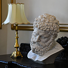 imagem do produto Busto H�rcules em M�rmore Carrara 50cm BMP081C For�a Cl�ssica