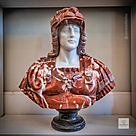 imagem do produto Busto H�rcules III em M�rmore 79cm BMP033 Escultura Cl�ssica Imponente