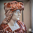 imagem do produto Busto H�rcules III em M�rmore 79cm BMP033 Escultura Cl�ssica Imponente