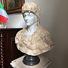 imagem do produto Busto H�rcules V em M�rmore 80cm BMP039 For�a e Impon�ncia Cl�ssica