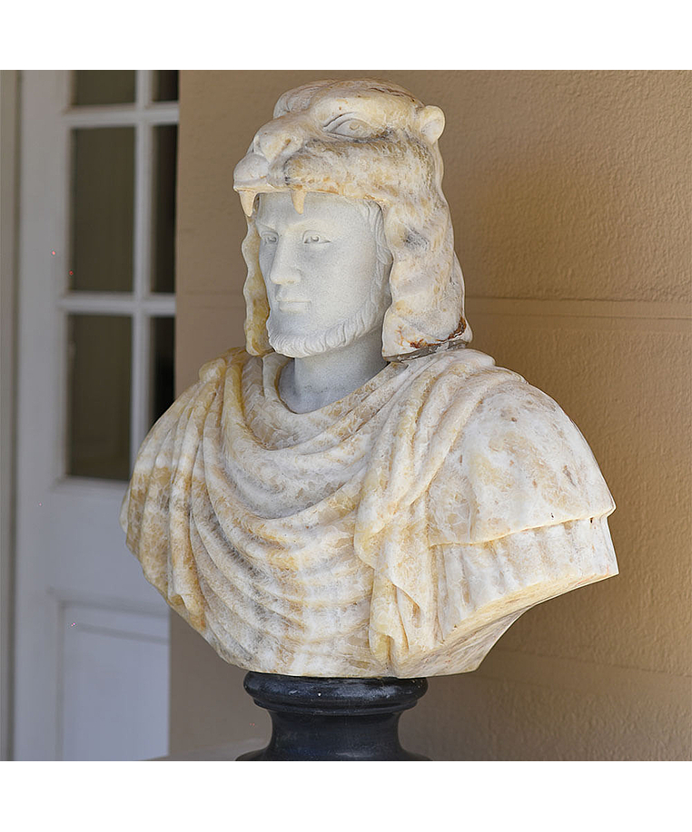 imagem do produto Busto H�rcules VI em M�rmore 82cm BMP042 Escultura de For�a e Sofistica��o