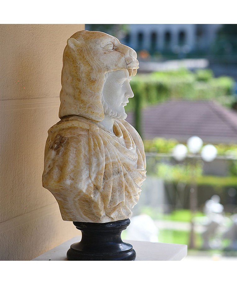 imagem do produto Busto H�rcules VI em M�rmore 82cm BMP042 Escultura de For�a e Sofistica��o