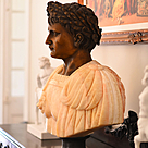 imagem do produto Busto Imperador Romano C�sar em M�rmore Color e Bronze 80cm BMP073 Poder Imperial