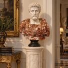 imagem do produto Busto Imperador Romano II em M�rmore 83cm BMP041 Escultura de Prest�gio e Eleg�ncia