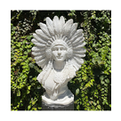 imagem do produto Busto Ind�gena Feminino em M�rmore Branco 70cm IMP050 Beleza e Identidade