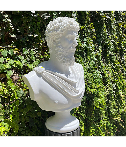 imagem de Busto Marco Aurlio em Mrmore 82cm - BMP058